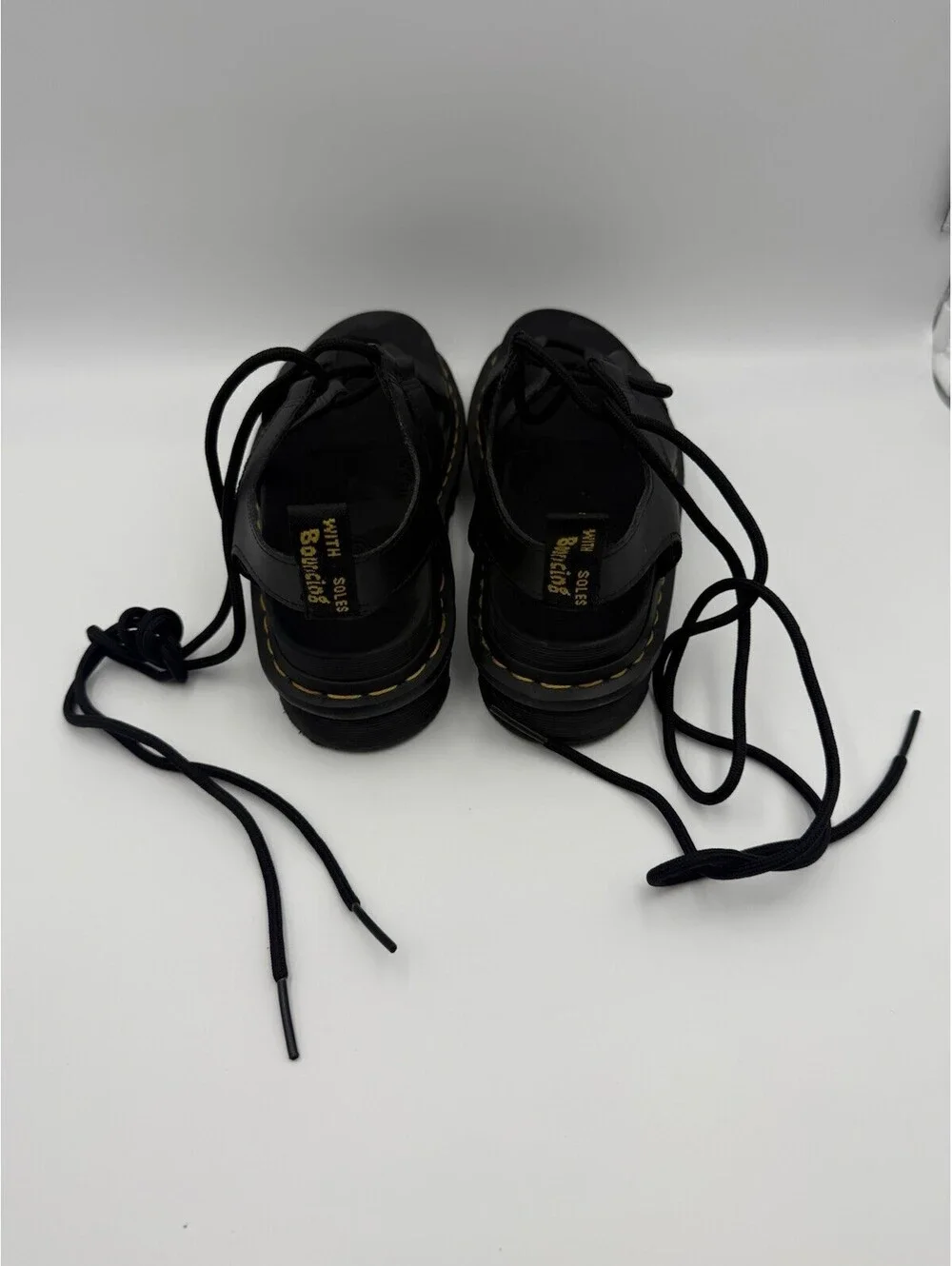 Dr Martens Doc Nartilla Sandals Women's Size 7 Black Gladiator Style Sandal